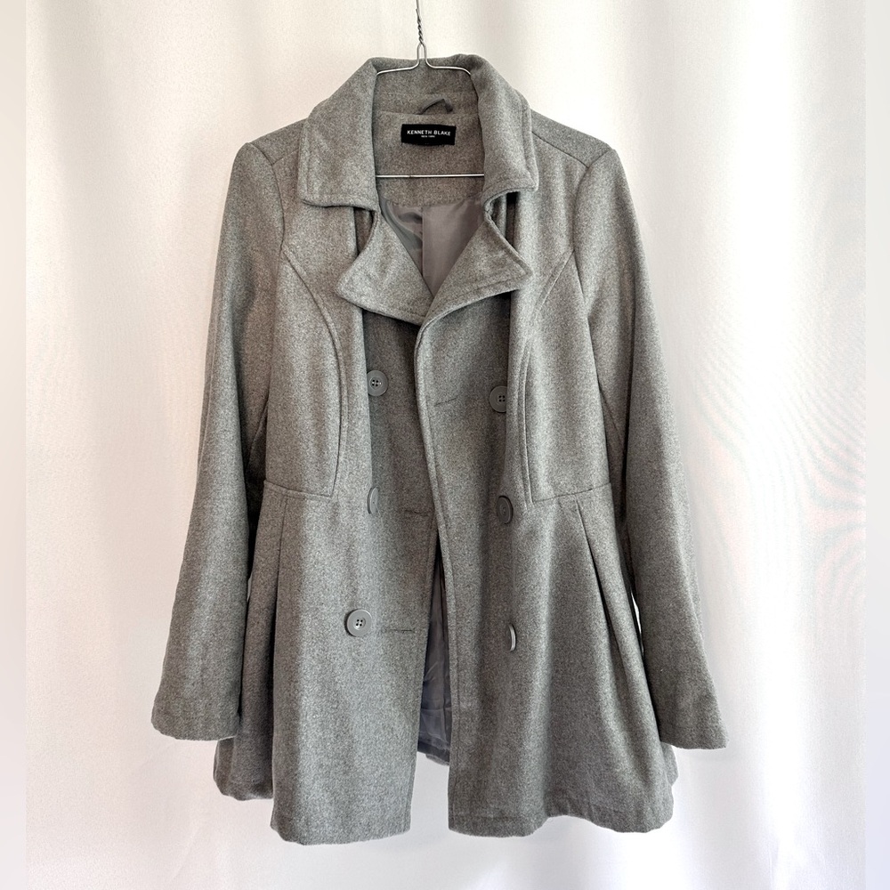 KENNETH BLAKE Grey Fit And Flare Jacket